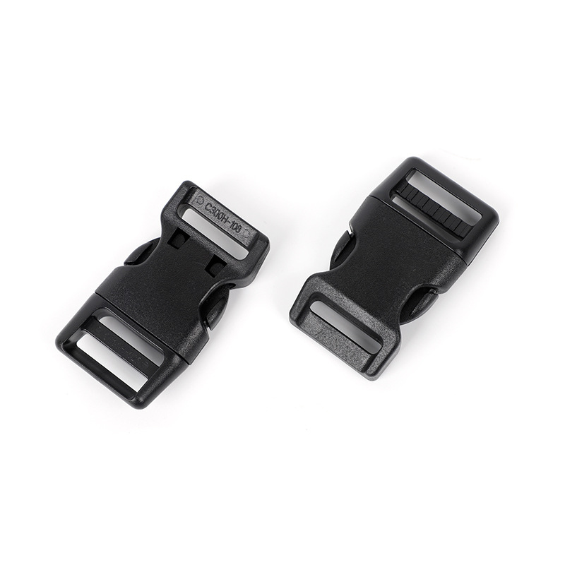 En stock perro cuerda cinta doble ajustable hebilla accesorios PET pecho Correa gris fuerte tensión POM hebilla de plástico