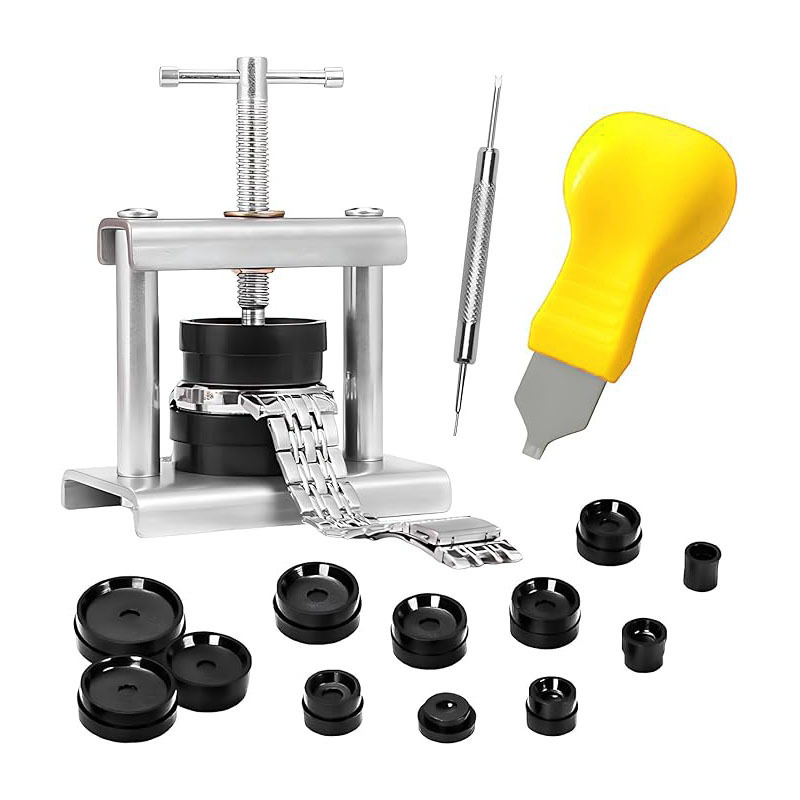12-Piece Mold Pry Tool Portable Watch Case Press Machine Watch Back Cover Press Watch Repair Tool in Stock 12-Piece Mold Pry Tool Portable Watch Case Press Machine Watch Back Cover Press Watch Repair Tool in Stock