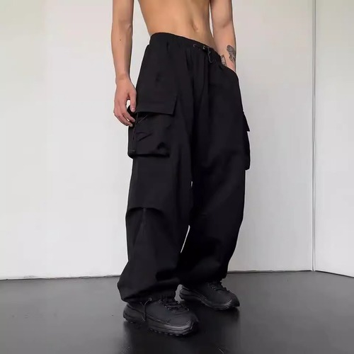 2025 Men's and Women's High-Waisted Wide-Leg Casual Sport Pants American Parachute Trend Pants