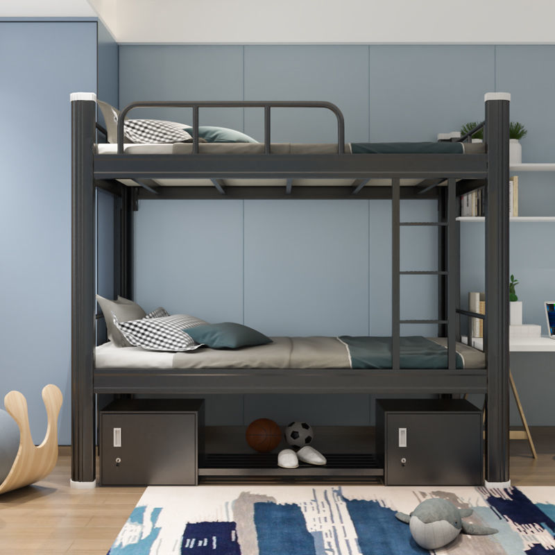 加厚上下鋪鐵床員工鐵架床宿舍雙人床成人架子床單層床公寓鐵藝床