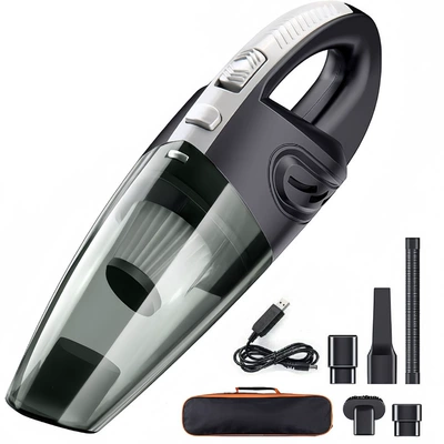 Wireless Car Vacuum Cleaner High Tozsoranlar - black-silver-usb-plus-package-frosted-color