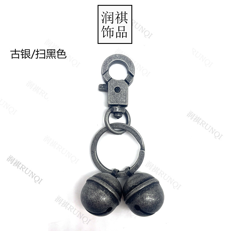 Campana de cobre transfronteriza para perros y gatos, campana para mascotas, nítida, diy, hebilla para perros, llavero, colgante de campana, pequeño colgante