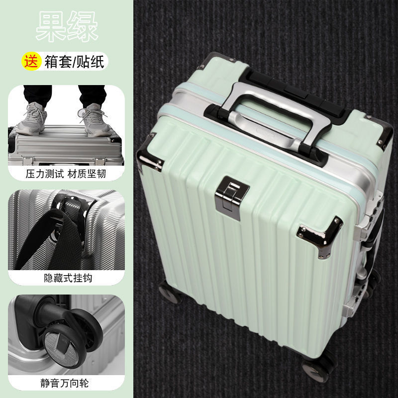 Suitcase Male Student Large Capacity Extra Large Password Box Universal Wheel 26 Suitcase New 24 Aluminum Frame Trolley Case Female