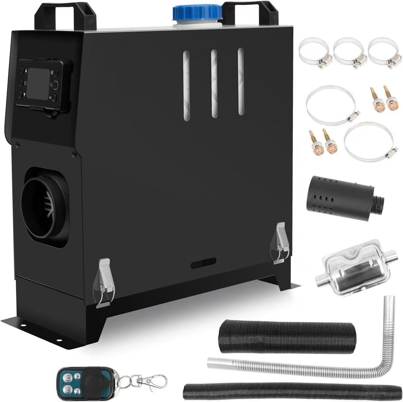 汽车驻车燃油加热器柴油暖风机12V24V110v大功率货车免安装一体机