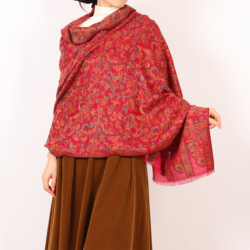 New Kashmir Rectangular Cashew Flower Scarf for Men and Women Warm Spring Man Autumn and Winter Seasons Shawl Scarf