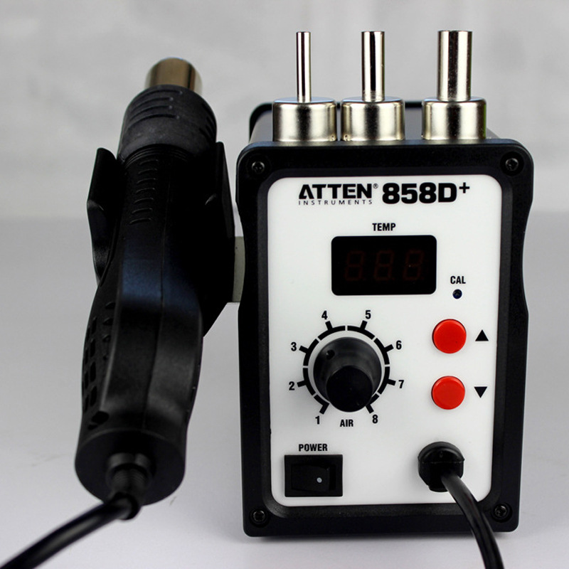 安泰信AT852D 手机维修热风拆焊台 热风枪电热吹风拔焊台AT858D+