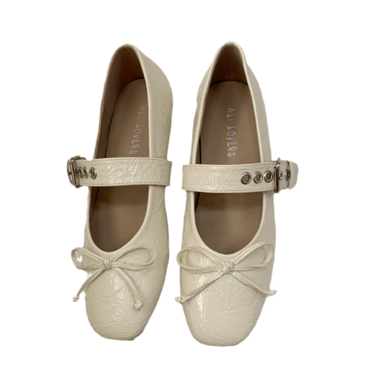 Universal red wedding shoes with bow with a strap, Spring/Fall 2024 model