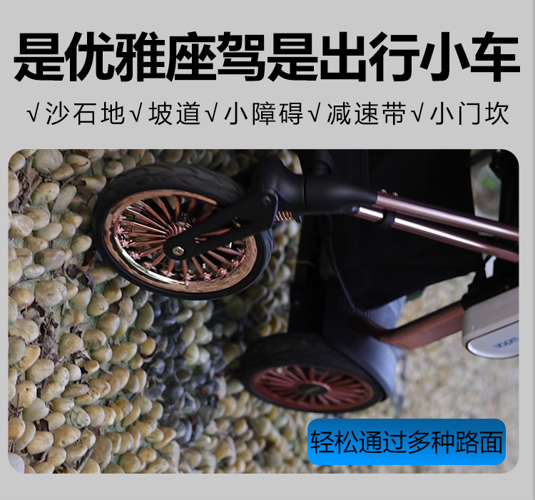 Electric Wheelchair, Electric Foldable Lightweight Intelligent Fully Automatic Mobility Scooter for the Elderly, Four-Wheel Lithium Battery Wheelchair