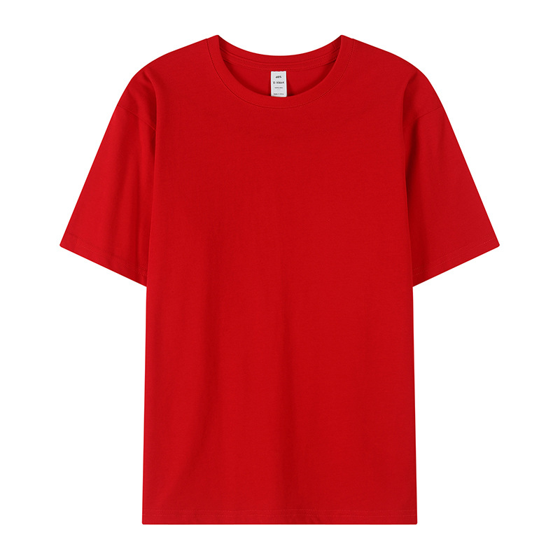 Camiseta publicitaria de algodón personalizada para hombres con dibujos de procesamiento de algodón peinado ropa de trabajo camiseta de manga corta camiseta cultural de algodón