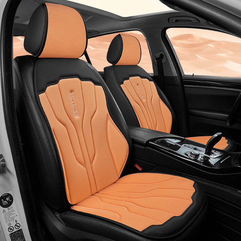 夏季三明治汽车坐垫单片单座通用网眼布料3D透气弹性网布汽车坐套