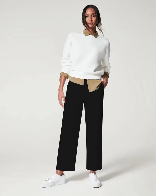 Cross-entry new fashion all-match micro flared pants 2023 new slim slimming draping casual suit pants for women