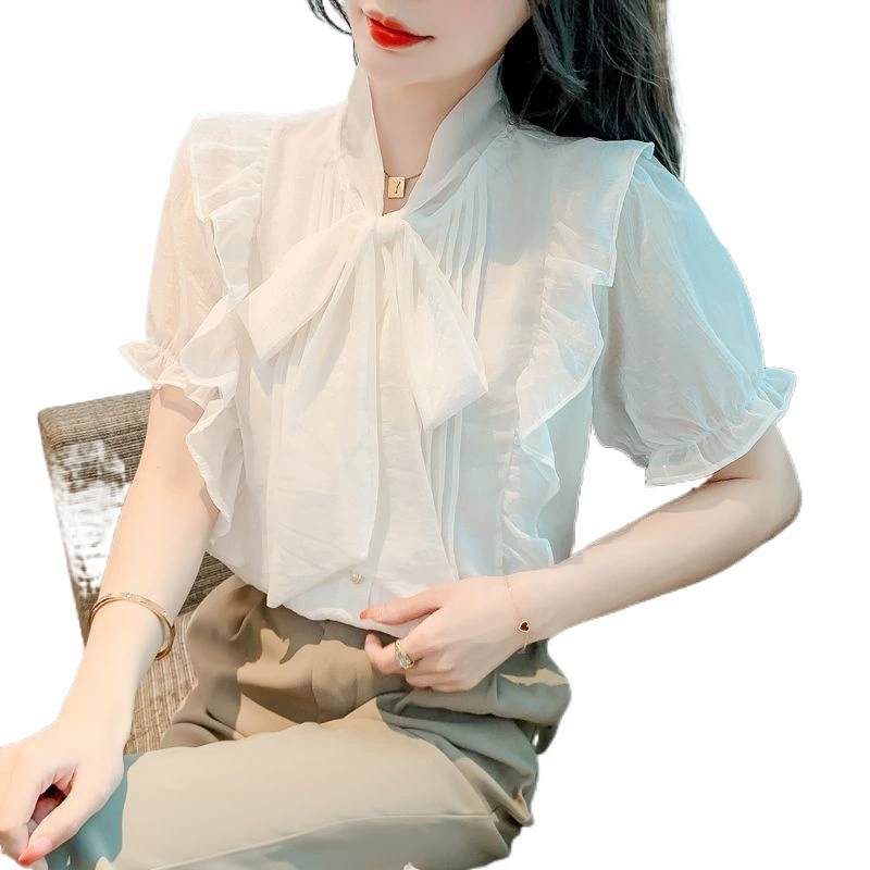 Belt with bow, summer universal shirt, western style