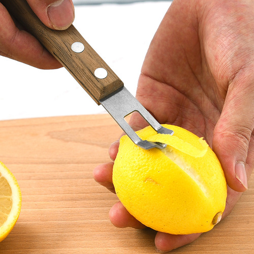 All stainless steel lemon peeler, fruit lemon peeler and grater, multifunctional kitchen tool grapefruit peeler