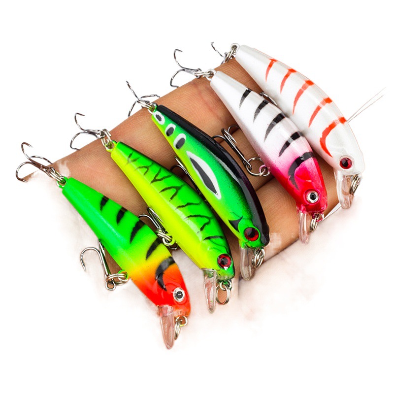 En stock cebo falso sumergido en caja Mino charla y hundimiento de agua entera cebo duro color mezclado micro objeto Luya cebo con cuentas de timbre transfronterizo