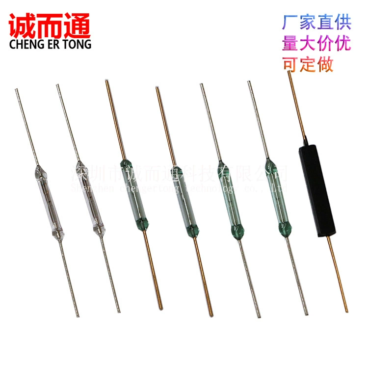 Прямая поставка с завода mka14103 сухая Язычковая трубка 2*14 магнитный переключатель управления нормально открытый магнитный переключатель управления золотая и серебряная ножка