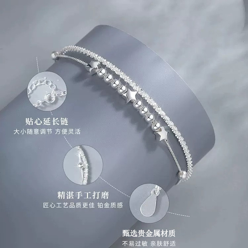 ロマンチックな満天星ブレスレット女性日韓版ins風軽贅沢小衆デザイン高級感彼女七夕プレゼント|undefined