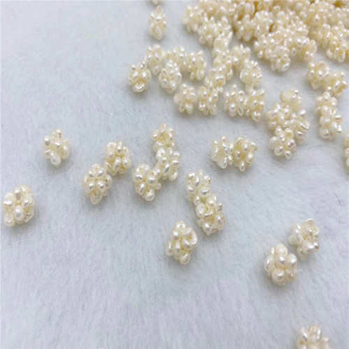 Factory Direct Supply Handmade Natural Freshwater Pearl Ball DIY Earrings Drop Earrings Hair Accessories Wholesale