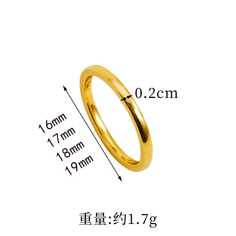 Anillo de oro vietnamita de herencia esmerilado para parejas de anillo antiguo joyas de cola