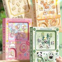 パンダガシャポンマシンクラスメート記録2025新小学生6年生卒業記念アルバムメッセージブックギフト高顔