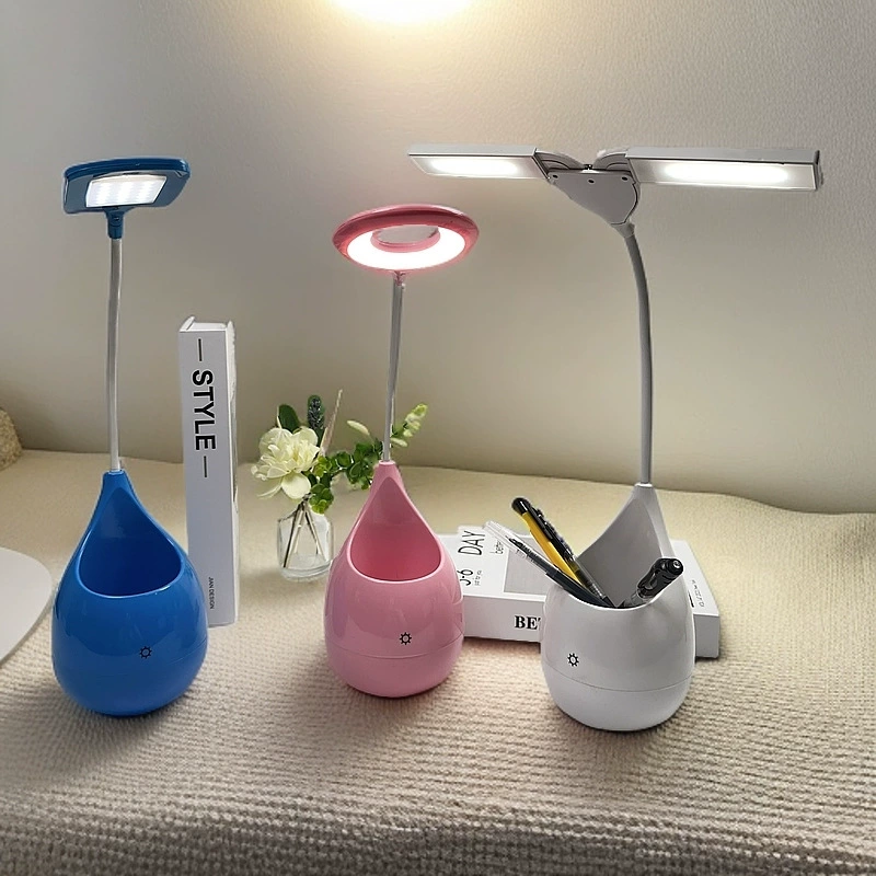 Светодиодная ручка настольная лампа, модная настольная лампа, сенсорная лампа затемнения, лампа USB, настольная лампа для зарядки