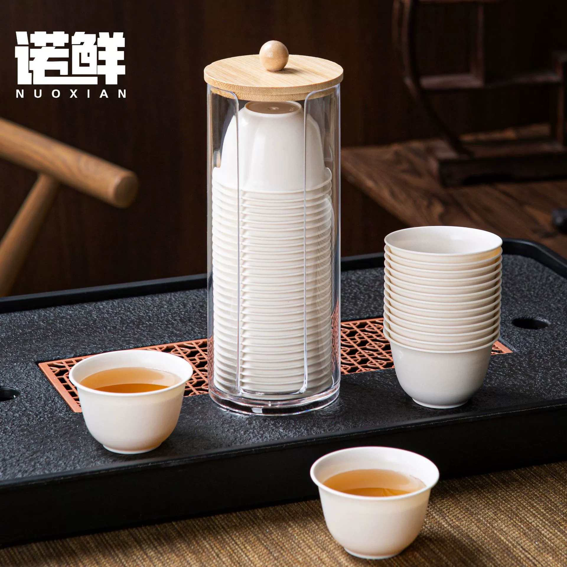 Одноразовая чашка для чая кунг-фу из рисовой шелухи, утолщенная экологически чистая чашка для дегустации, портативный чайный набор, устойчивая к высоким температурам, маленькая чашка для путешествий