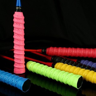 Badminton racket hand glue perforated non-slip breathable keel hand glue sticky tennis racket fishing rod handle winding belt
