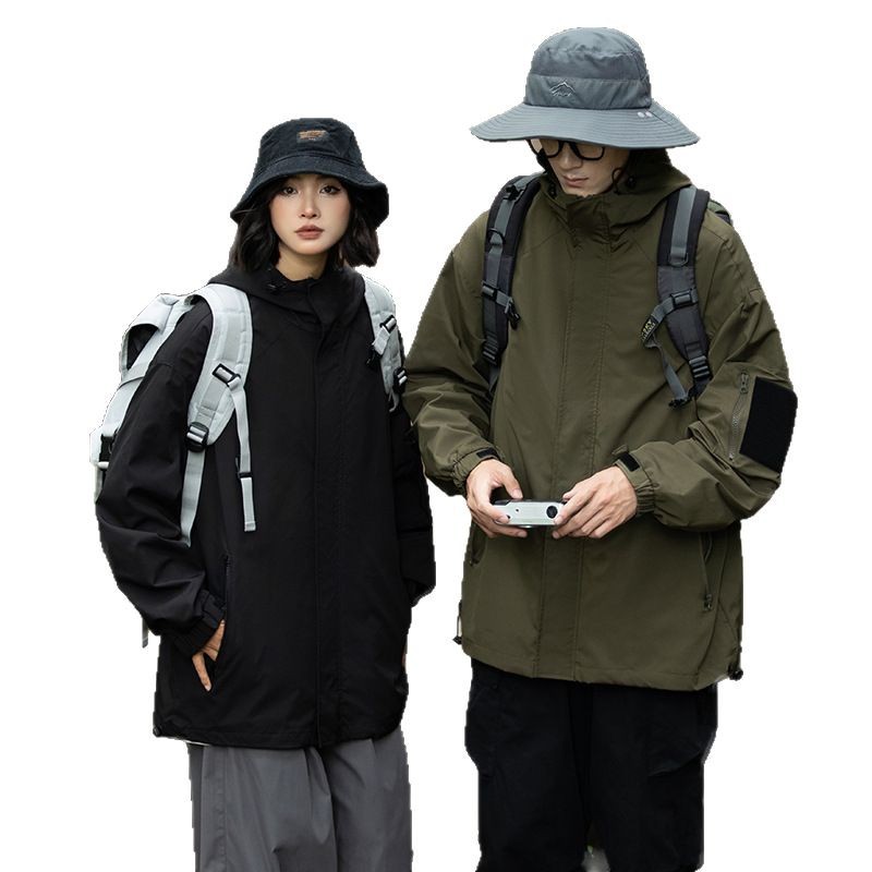 Demi-season windproof waterproof travel climbing jacket for men and…