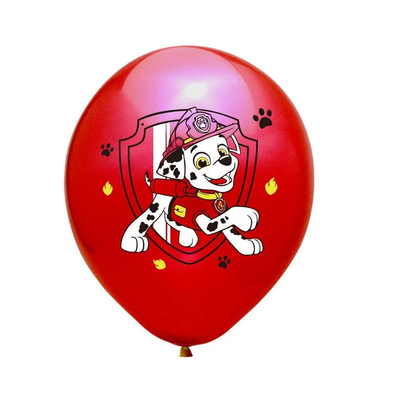 パウパトロールテーマバルーン誕生日パーティーパーティーデコレーション増粘ラテックス 12inch チーム漫画バルーン|undefined