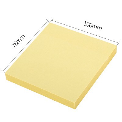 76*100mm 노란색 알림 스티커 1