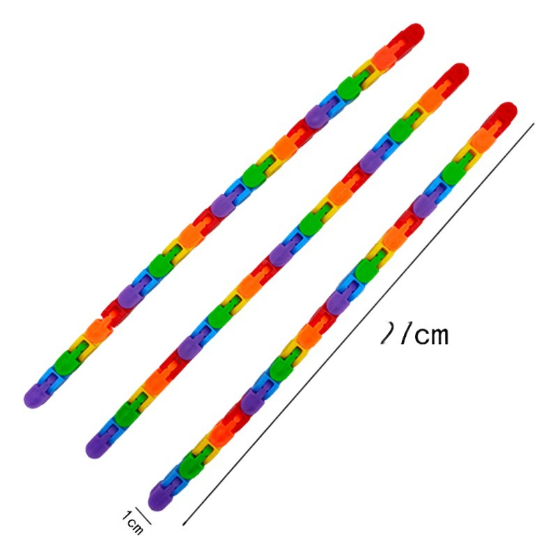 Универсальная 24-секционная цепная головоломка для снятия стресса, трансграничный бестселлер, трек для снятия стресса, складная развивающая игрушка для интеллекта