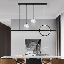 极简餐厅吊灯2022年北欧线条餐桌吧台灯现代简约创意轻奢客厅灯