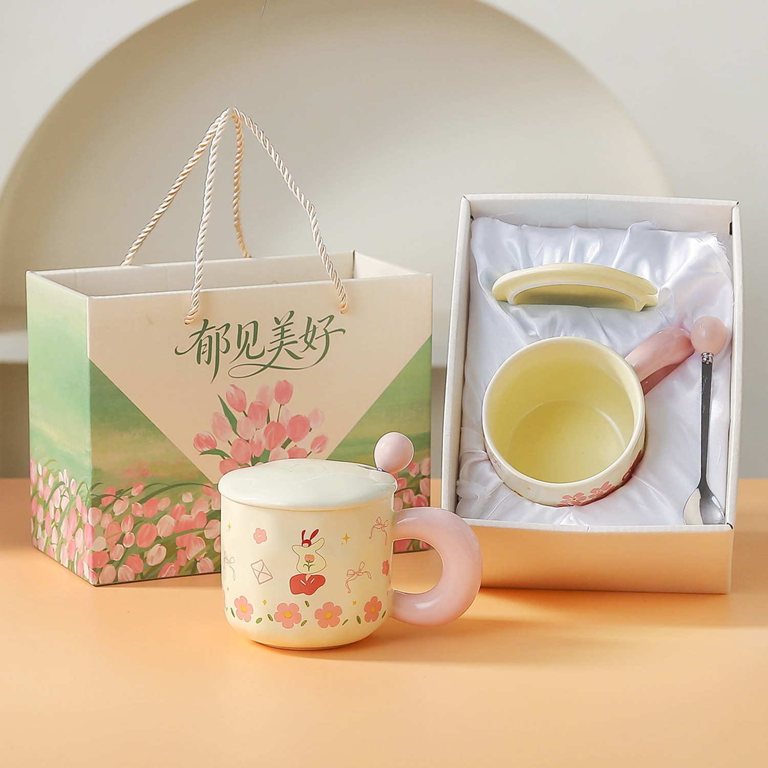 Día de San Valentín regalos de cerámica tazas de regalo de alta calidad tazas de regalo prácticas para abrir compras empresariales image 13
