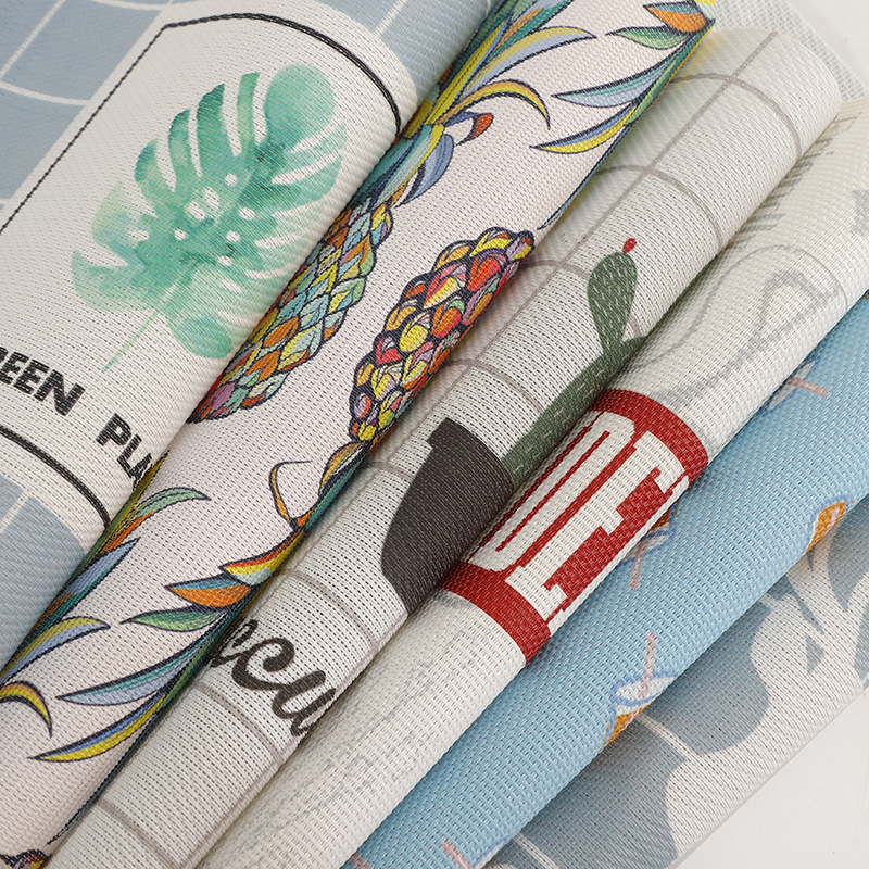 时尚餐垫印花PVC餐垫防水防油餐桌垫数码印花特斯林餐垫西餐餐垫详情3