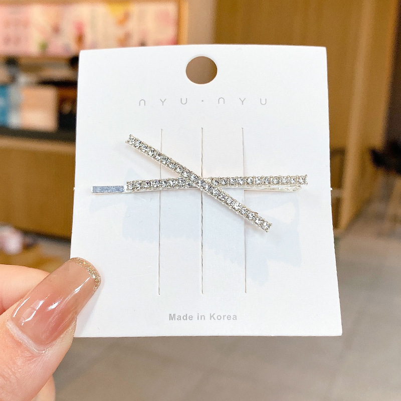 91# silver cross single row diamond.