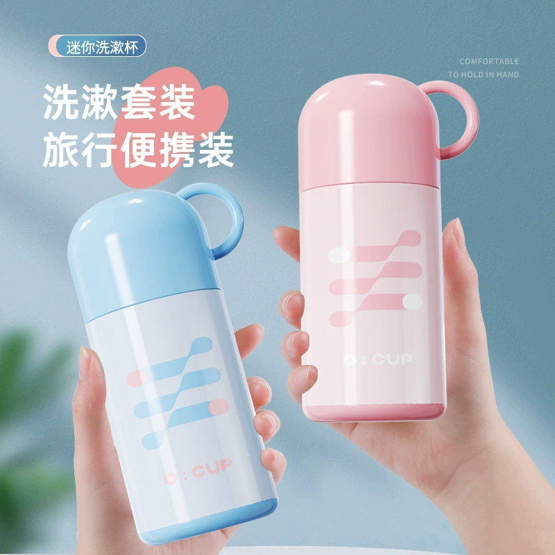 Телескопическая дорожная чашка для мытья для детей и пар, чашка для полоскания рта с зубной щеткой и зубной пастой, удобная дорожная чашка для зубов, чашка для зубов, чашка для зубов