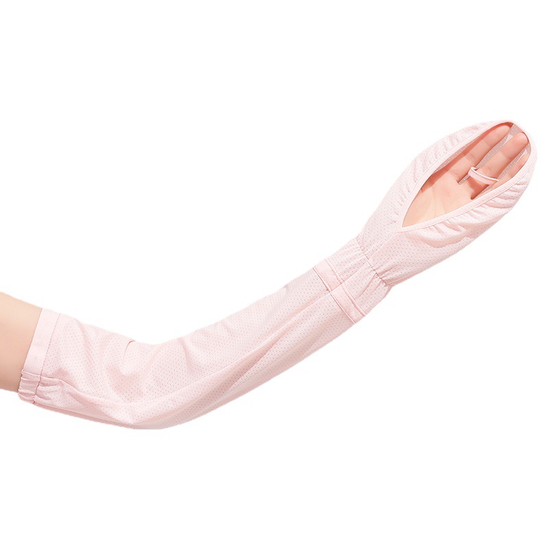 Sol protección hielo manga moda al aire libre verano mujeres conducción oversleeve protección uv delgada ajustable brazo protección oversleeve