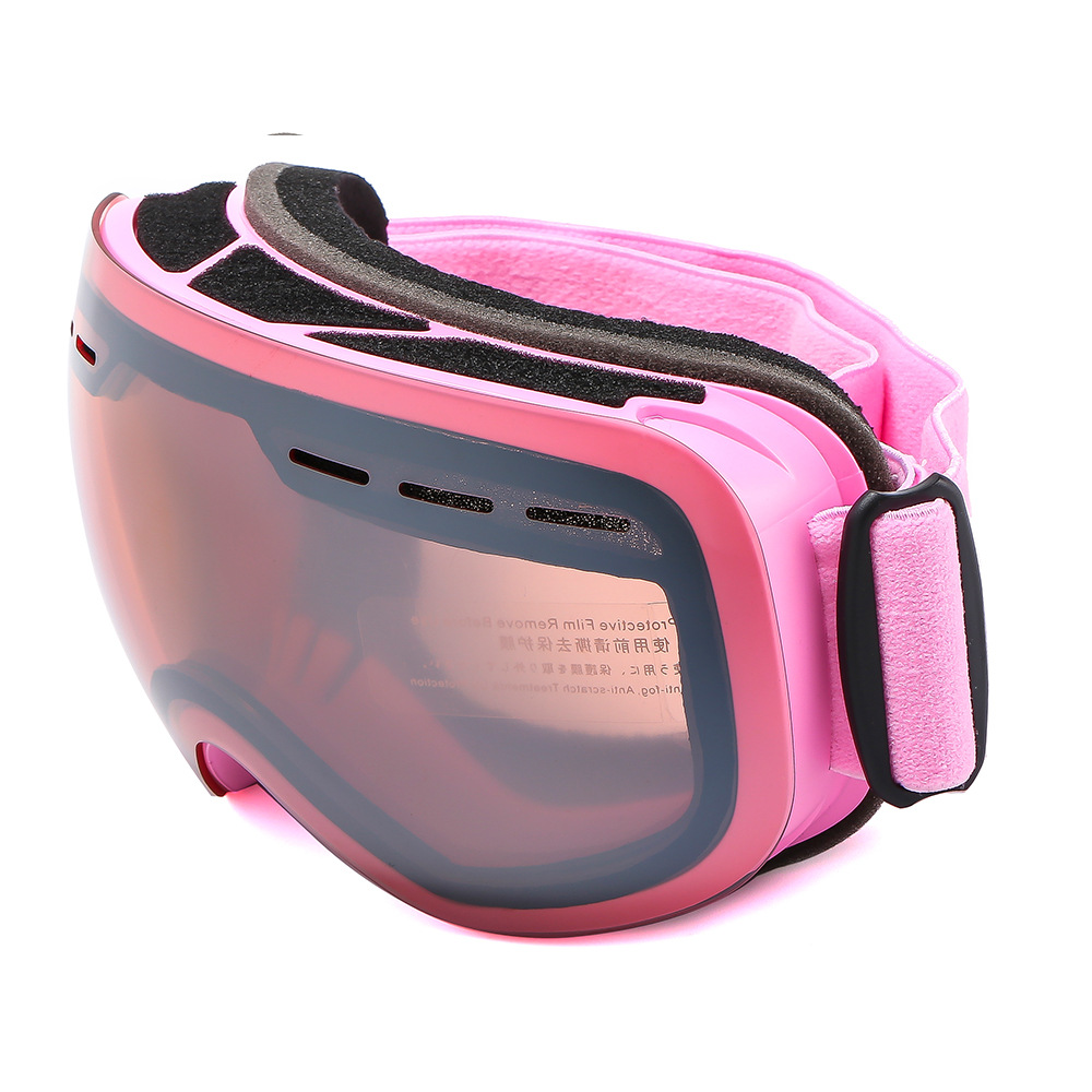 Colorful Coating Double Layer Anti-Fog Ski Goggles Case Set Outdoor Windproof Sandproof Mountain Snow Goggles H3055 