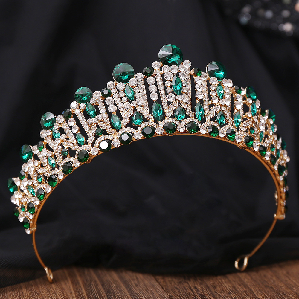 Bridal Shiny Women's Solid Color Alloy Rhinestone Diamond Crown display picture 13