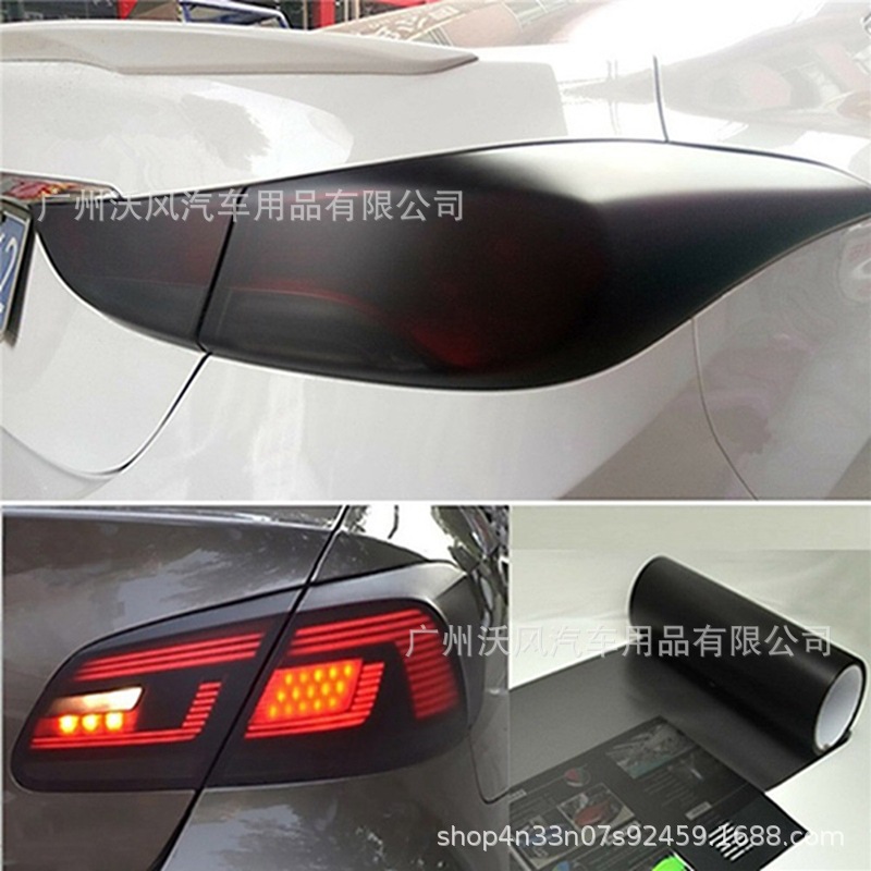 30*150cm lám niebla l coche película mate negro faro luz trasera coración d469
