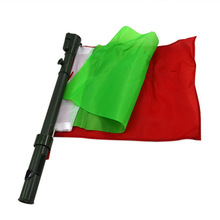 红绿信号指挥手旗三色闪光灯野战单兵指挥旗训练标识旗带喇叭口哨