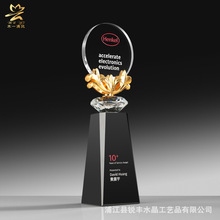 唱歌跳舞比赛冠军水晶奖杯业绩优秀销售员工公司年会颁奖纪念奖牌