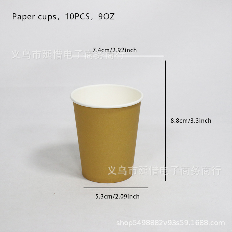 Tazas de papel de color para niños artísticos hechos a mano DIY materiales de fabricación de tazas de papel comerciales de supermercados desechables fabricantes al por mayor image 10