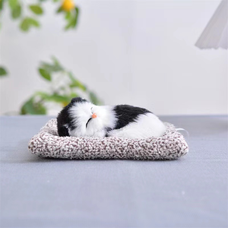 스몰 사이즈 흑백 블록 고양이 (전화 포함) 17 길이 및 15cm 너비