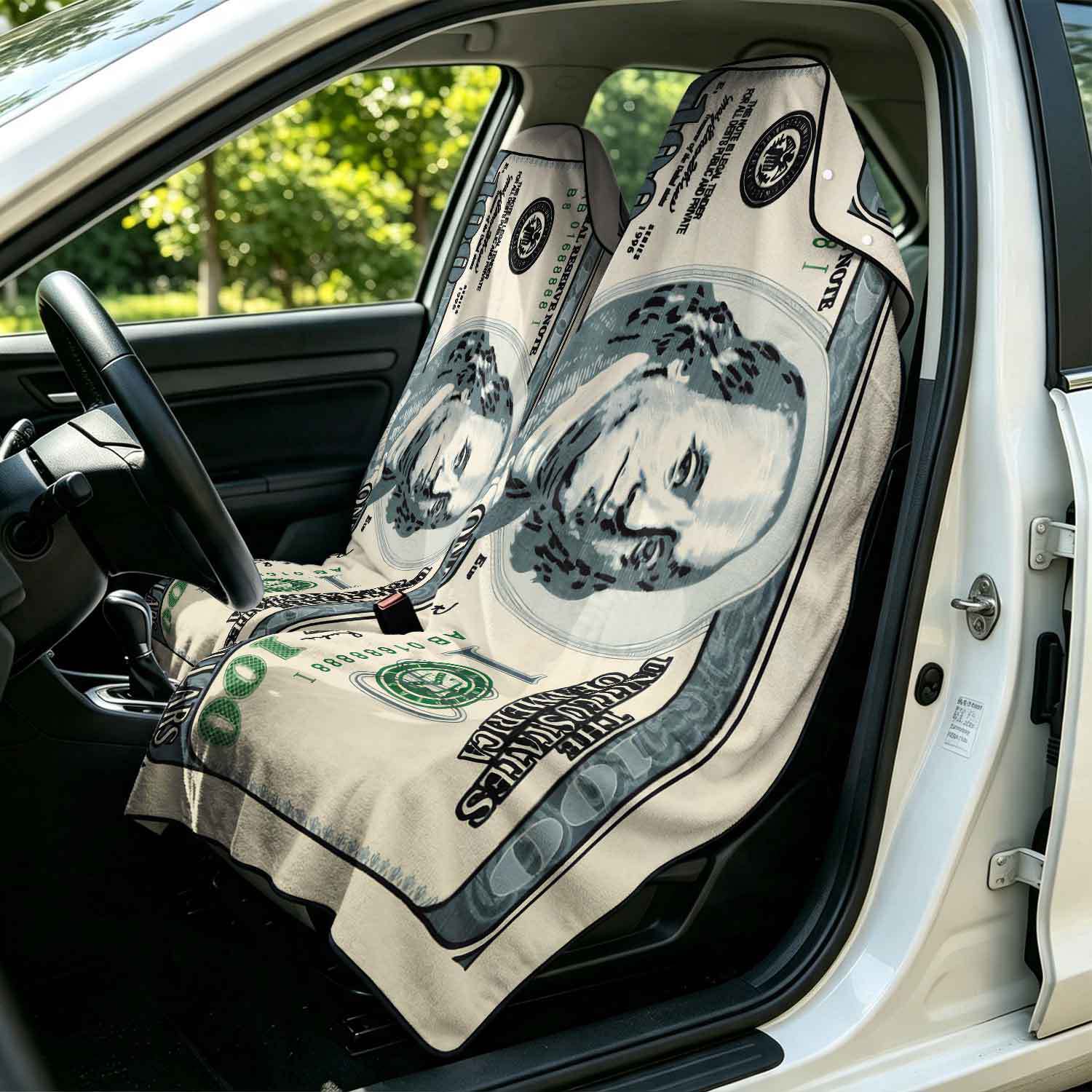 2-piece dual-use car seat cover, ultra-fine fiber, can be used as a beach towel, printed car protective seat cover 13