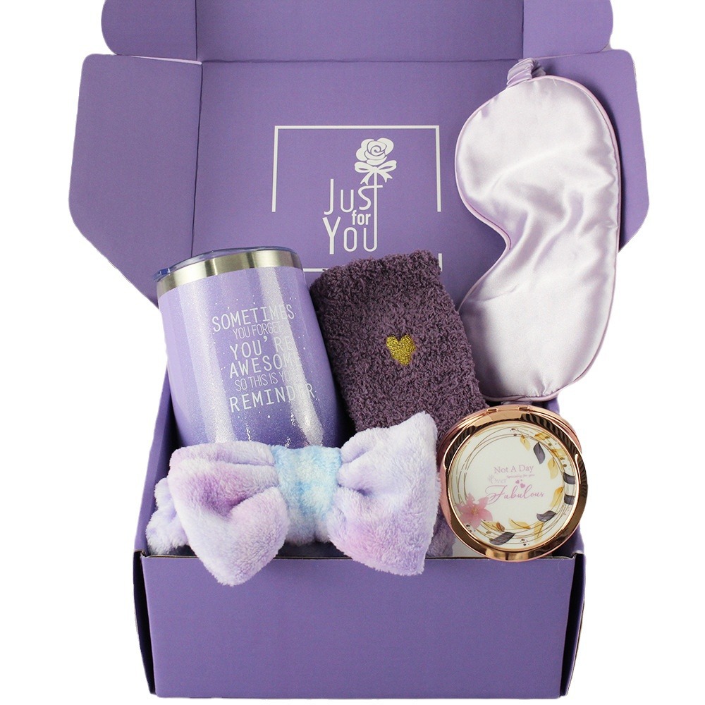 Amazon Hot Sale Gift Set Set Lavender Purple Gift Set para regalos de cajas de regalos de mujeres