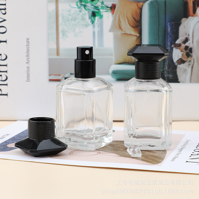 香水瓶 分装空瓶 玻璃瓶 散装香水空瓶 水晶圆柱香水空瓶