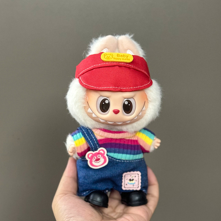 仅衣服适用于拉布布娃衣一二三代搪胶玩偶挂件公仔可穿圣诞娃衣套|undefined