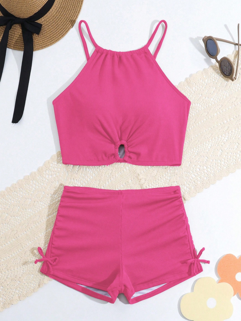 Damen Zweiteiliger Bikini Für Das Thermalbad Sportliche Bademode_voghion.com