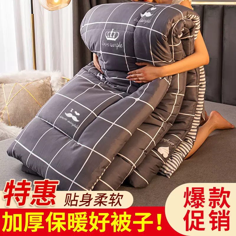 被子冬被学生单人宿舍春秋被加厚保暖秋冬被棉被冬季被褥冬天被芯