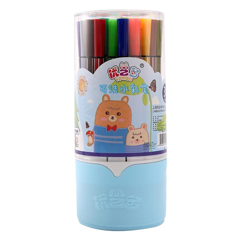 Factory direct Youyi multi-color 12-color 24-color 36-color barrel watercolor pen children's painting set color pen Art brush